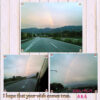 長野県諏訪大社参拝後に高速道路で3連続出現した虹